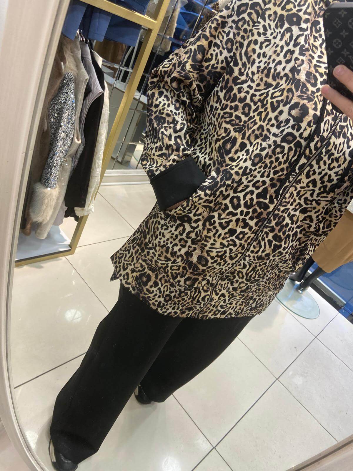 Kapüşonlu Leopar Desen Takım - Görsel 3