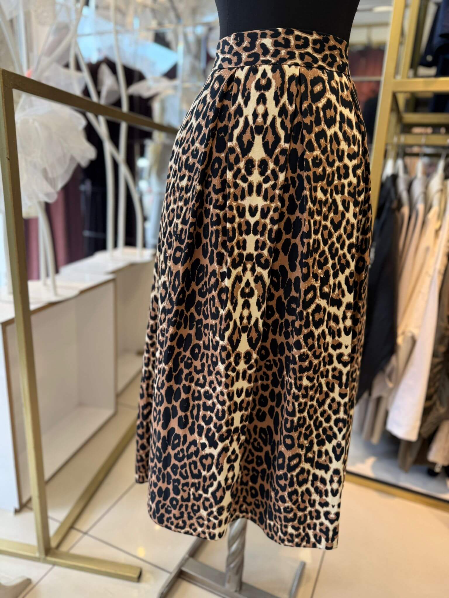 Leopar Desenli Etek - Görsel 3