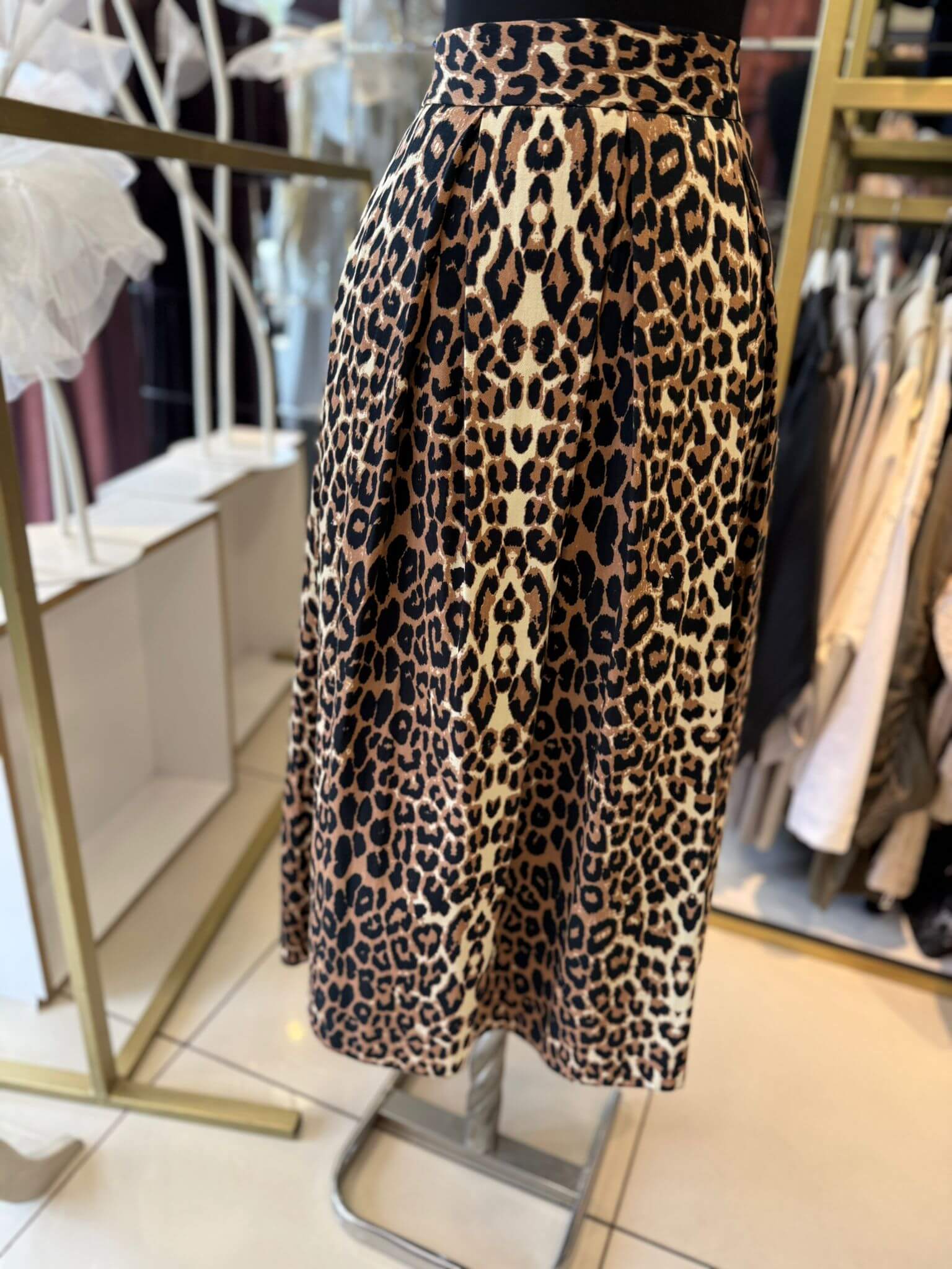 Leopar Desenli Etek - Görsel 5
