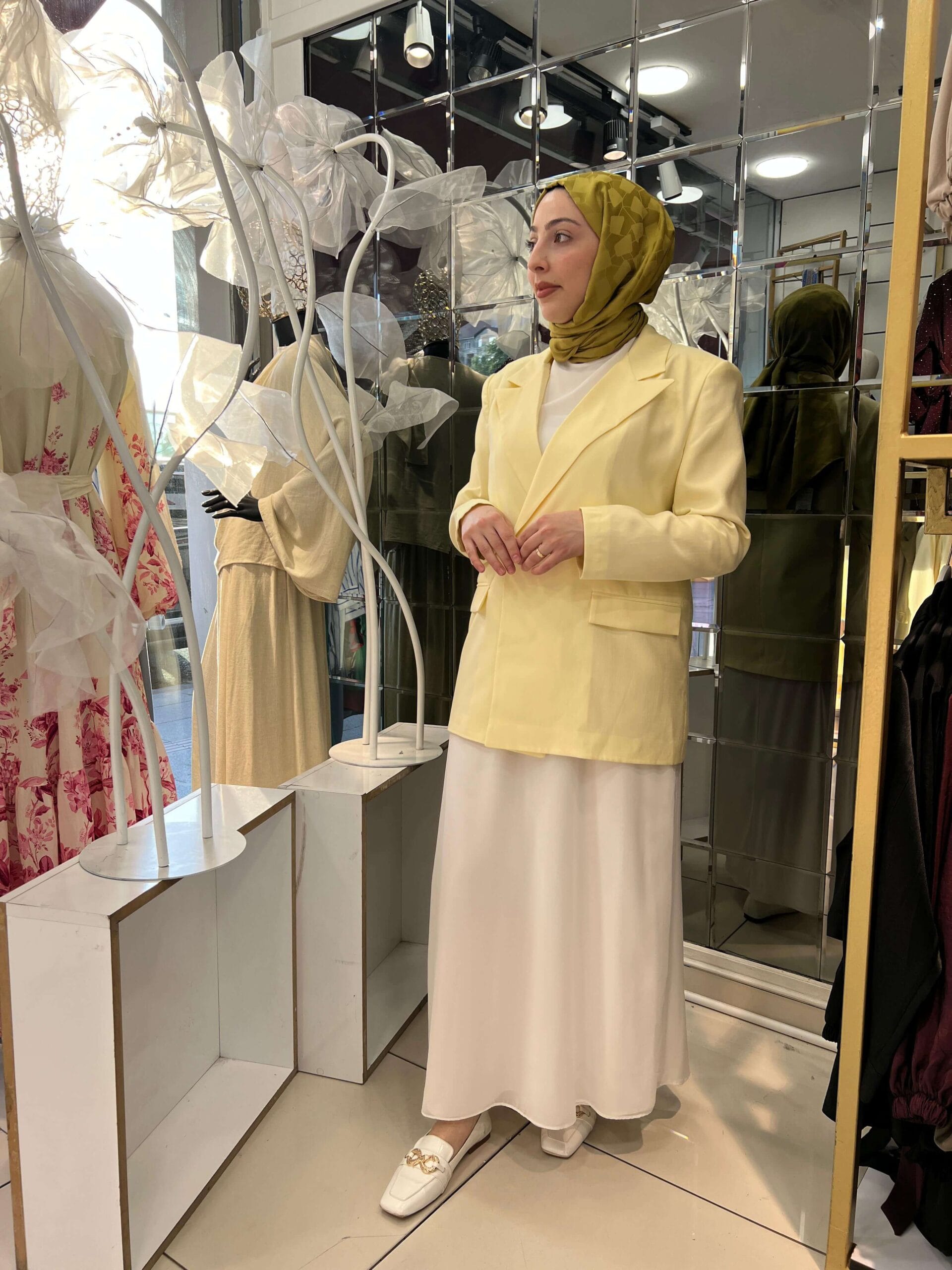 Blazer Ceket (Sarı) - Görsel 4
