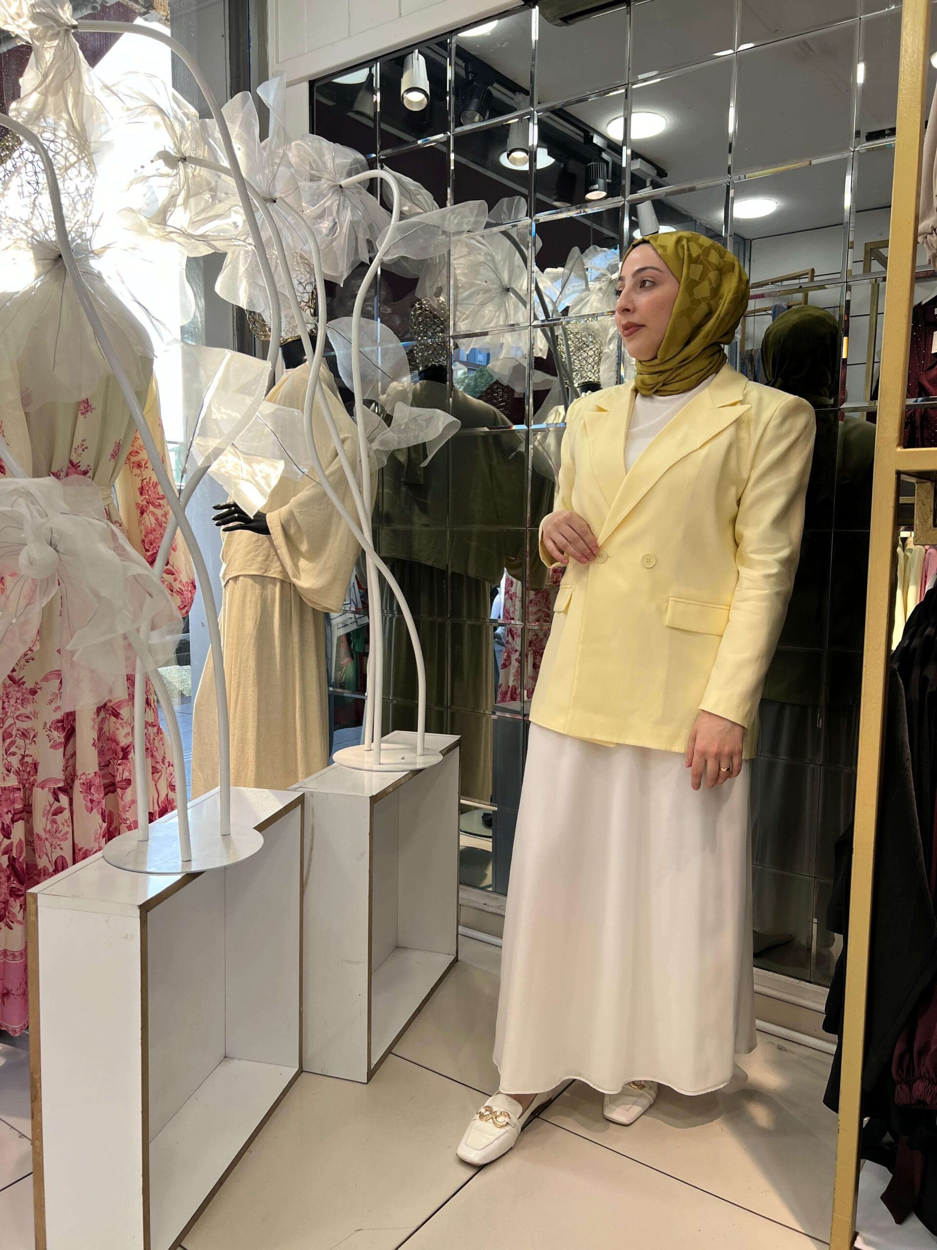 Blazer Ceket (Sarı) - Görsel 6