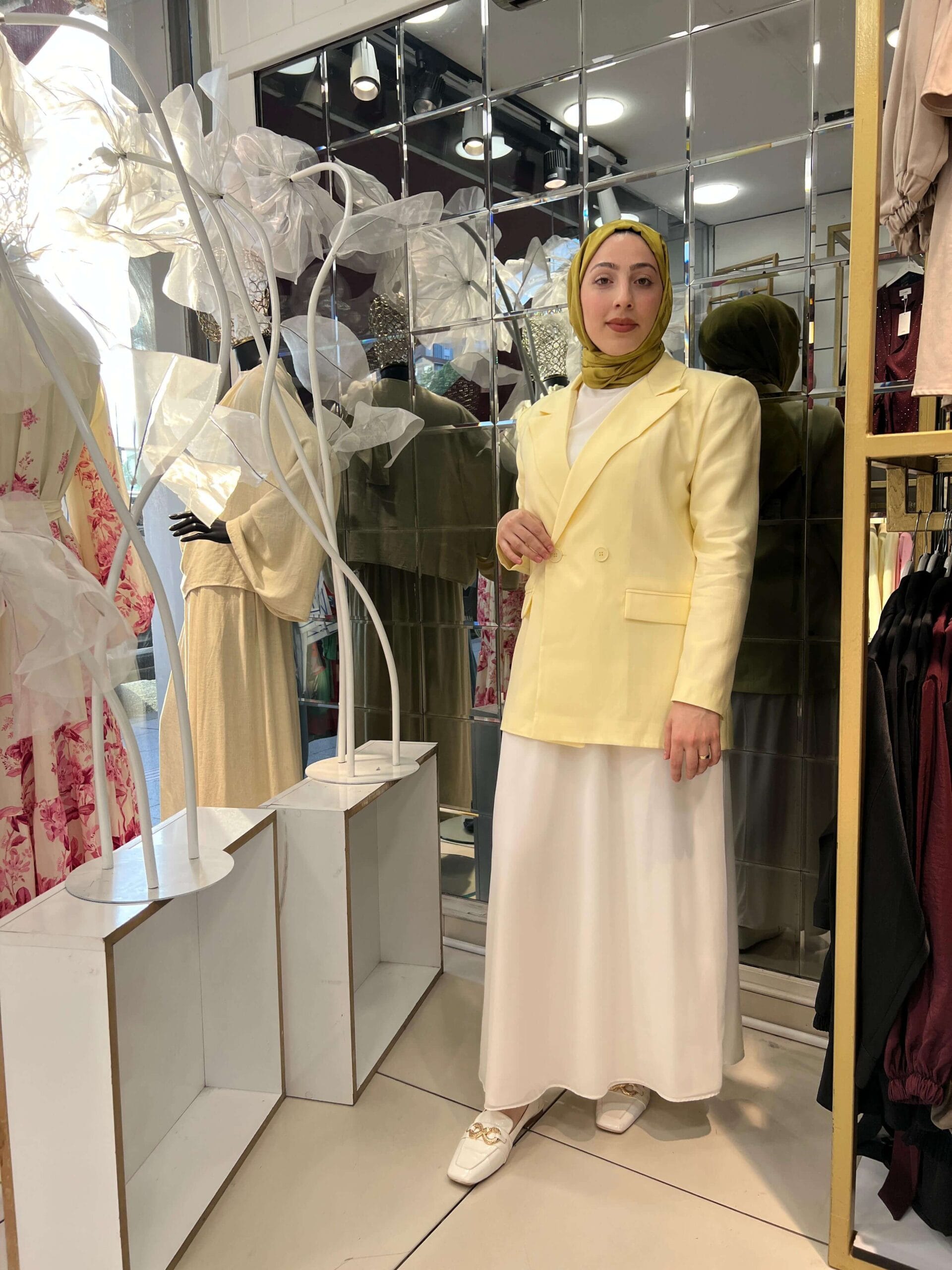 Blazer Ceket (Sarı)