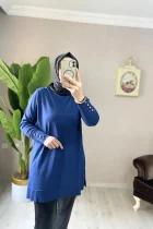 tunik kazak kadın kışlık kombin