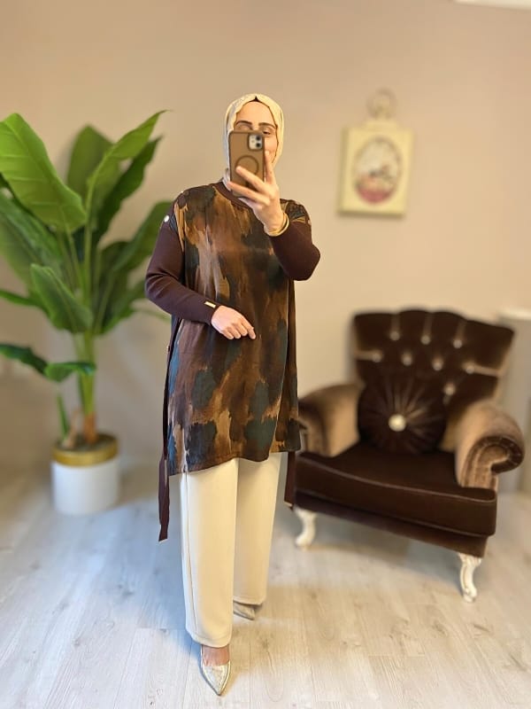 İpek Qupra Tunik - Görsel 3