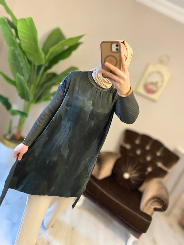 İpek Qupra Tunik - Görsel 4