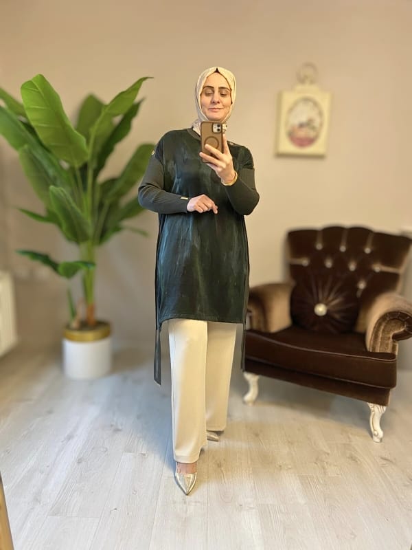 İpek Qupra Tunik - Görsel 5