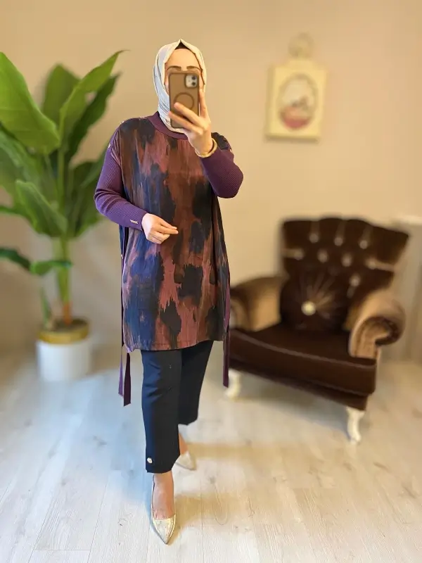İpek Qupra Tunik - Görsel 6