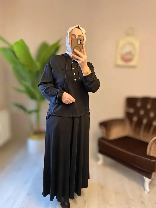 Etekli Takım-Siyah - Görsel 6