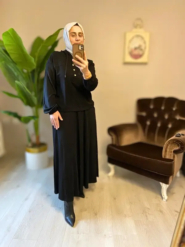 Etekli Takım-Siyah - Görsel 5