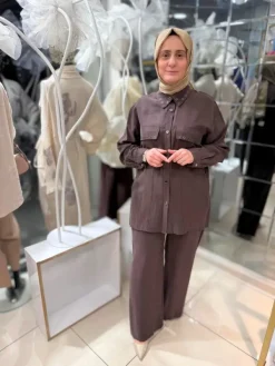 Kadın tensel takım modeli, rahat kesim yazlık tensel tesettür takım