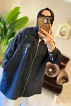tesettür uzun kap model şık rahat kadın giyim
