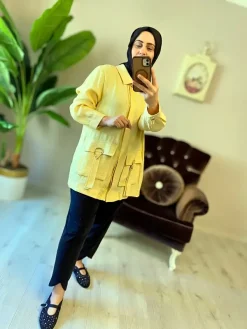 Günlük kullanıma uygun, rahat kesim spor tesettür kap modeli
