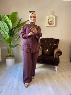 nakis-islemeli-tesettur-ikili-takim-bordo-ecbel-butik