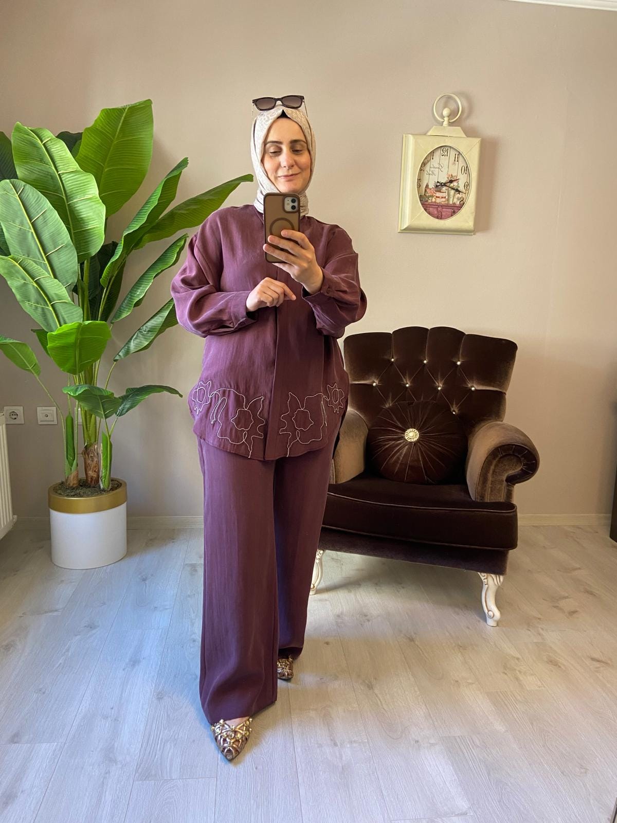 nakis-islemeli-tesettur-ikili-takim-bordo-ecbel-butik