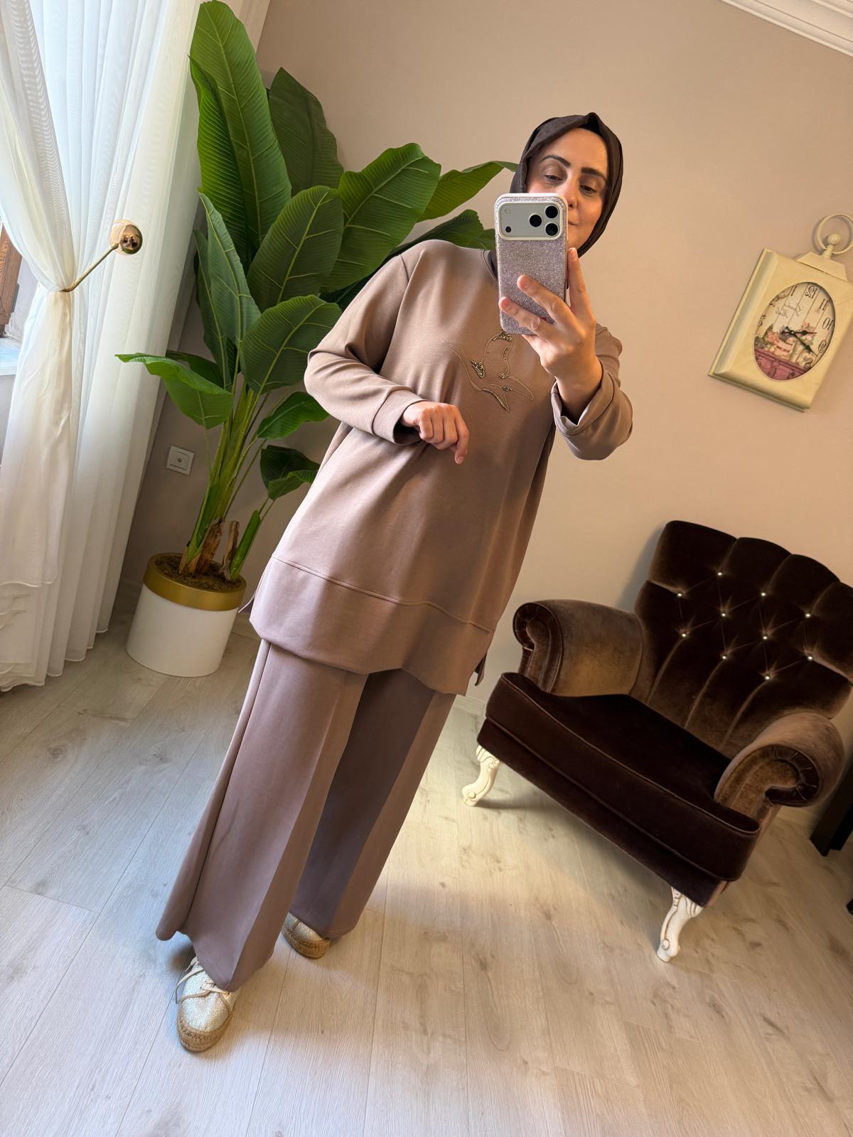 Modal takım kadın giyim modeli – Ecbel Butik